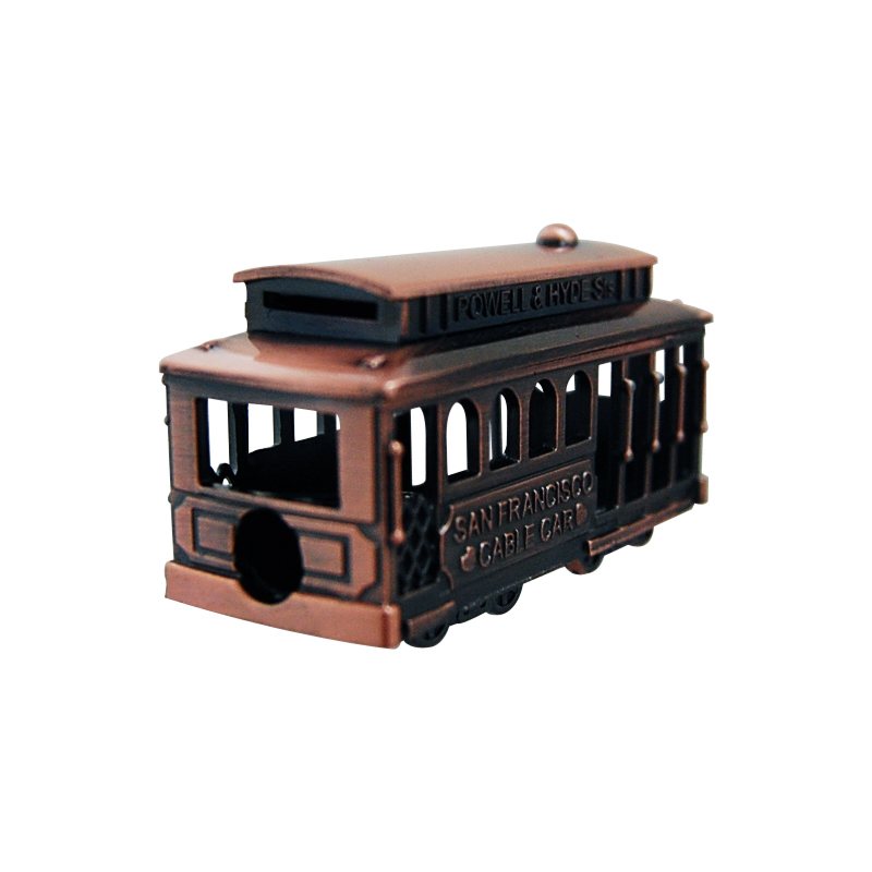 San Francisco Cable Car Pencil Sharpener, Antique Copper, photo-2