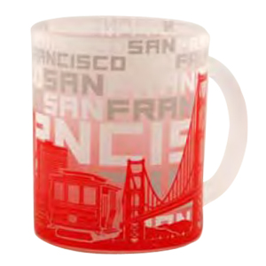 San Francisco Skyline Silhouette Glass Mug