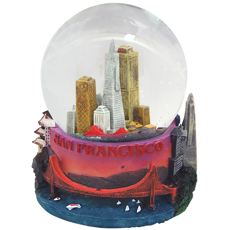 San Francisco - Musical Snow Globe, 5.5H