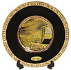 San Francisco Chokin Plate in Black, 6D