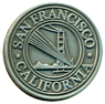 Golden Gate Bridge Pewter Magnet, 1.25D