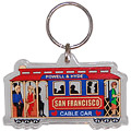 San Francisco Cable Car Acrylic Key Chain