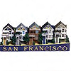 San Francisco - Victorian Style Building Fridge Magnet