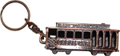 San Francisco 3D Cable Car Key Chain - Copper