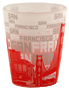 San Francisco Skyline Silhouette Shot Glass, Frost