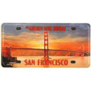 San Francisco Mini License Plate Fridge Magnet, Sunet View
