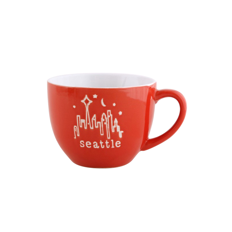 Seattle Cappuccino Mug - Red