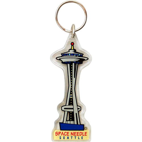 Space Needle Keychain, Shaped