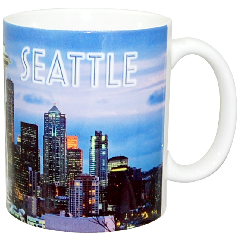 Seattle Night Photo Mug