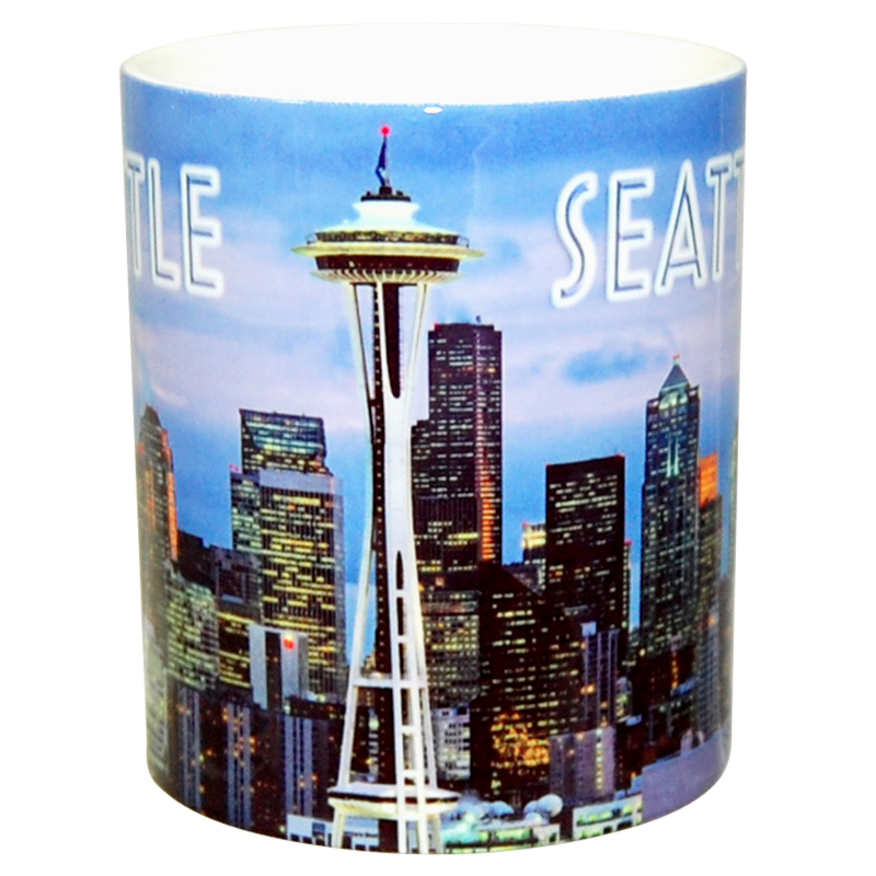 Seattle Night Photo Mug, photo-1