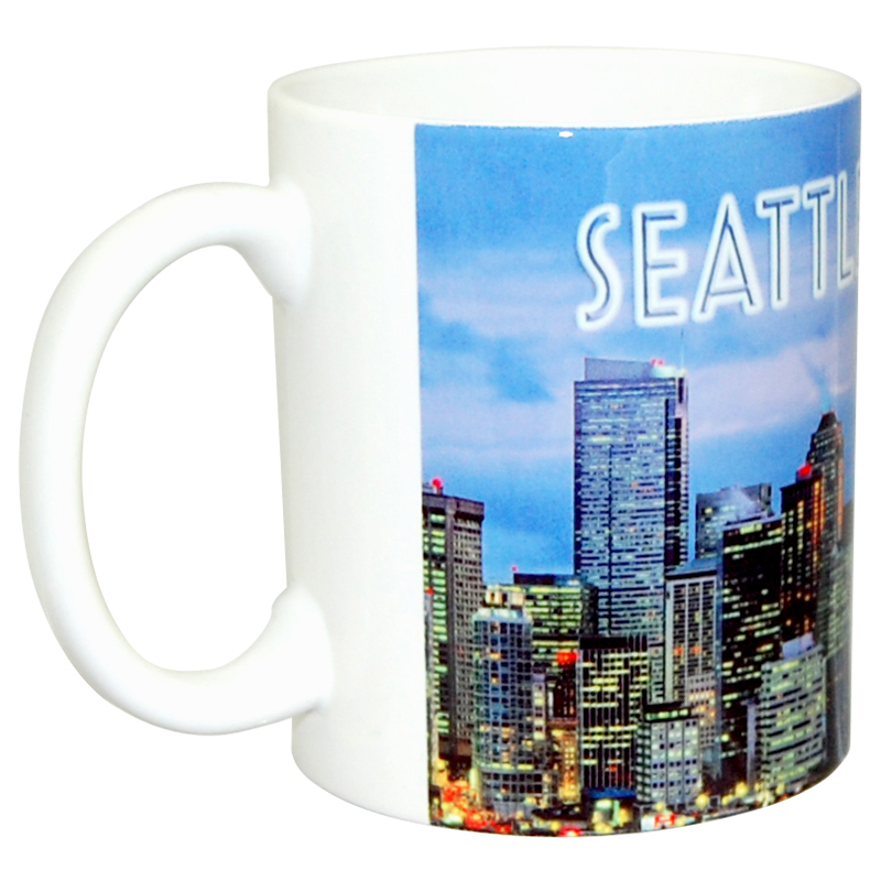 Seattle Night Photo Mug, photo-2