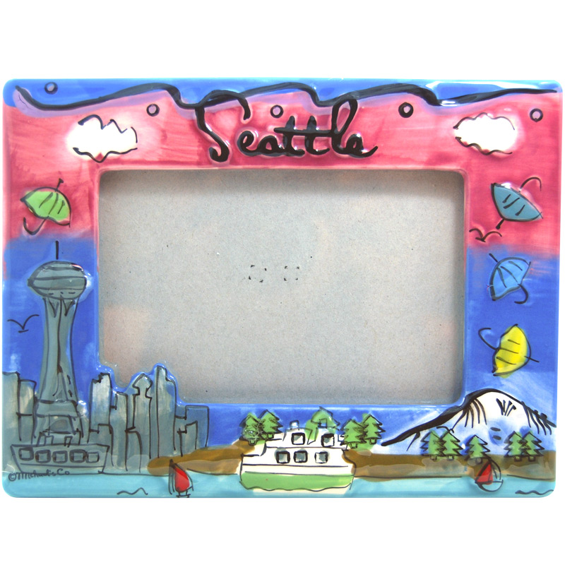 Seattle Souvenir Picture Frame, 4x6 Photo