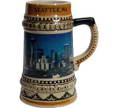 Seattle Miniature Stein 3-1/3H