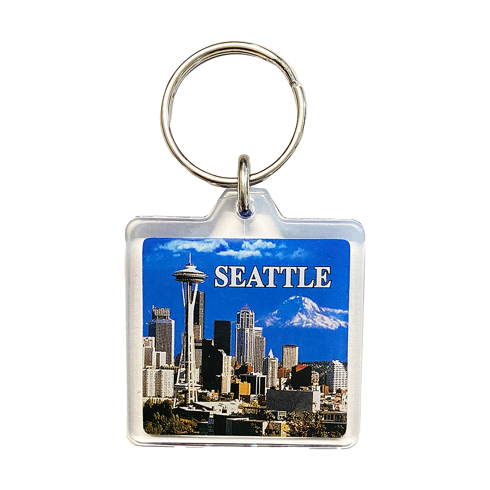 Seattle Postcard Day Keychain