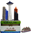 Seattle Skyline Souvenir Trinket Box, 4