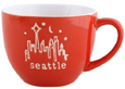 Seattle Cappuccino Mug - Red