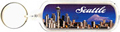 Seattle Skyline Day Photo Acrylic Key Chain