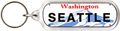 Seattle Miniature License Plate Key Chain