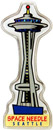 Space Needle Fridge Magnet, Shaped Outline