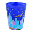 Cobalt Shot Glass - Seattle Starry Night