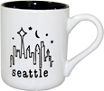 Seattle Coffee Cup in Black and White