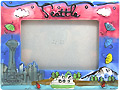 Seattle Souvenir Picture Frame, 4x6 Photo