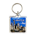 Seattle Postcard Day Keychain