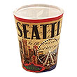 Seattle Souvenir Shot Glass - Postal Stamp