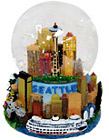 Seattle City - Musical Snow Globe, 5.5H