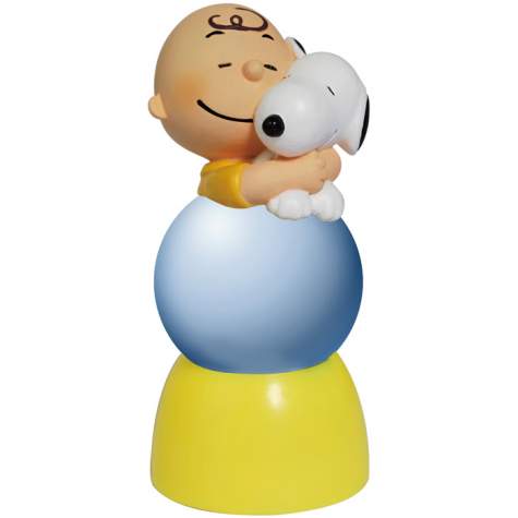 Charlie & Snoopy Snow Globe 35MM, Lighted Sparkler