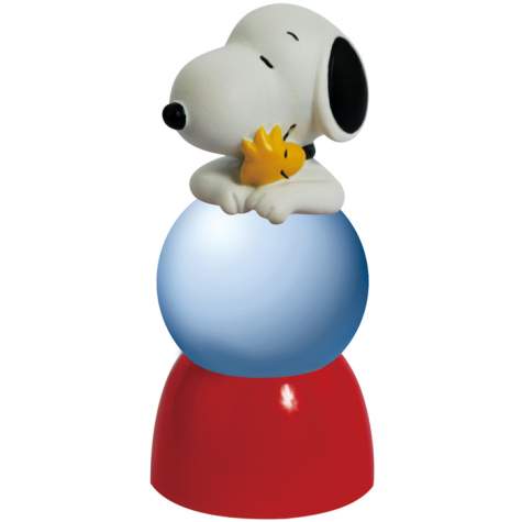 Snoopy and Woodstock Snow Globe 35MM, Lighted Sparkler