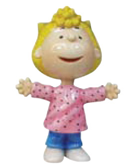 Sally Figurine from Peanuts Characters, 3-3/4H