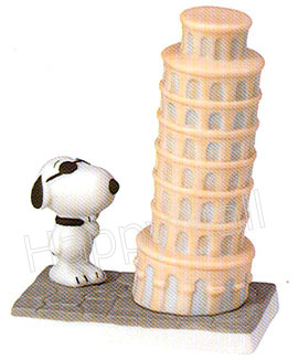 Snoopy in Italy Figurine, 3-3/4H