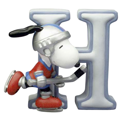 Snoopy Figurine - Letter H
