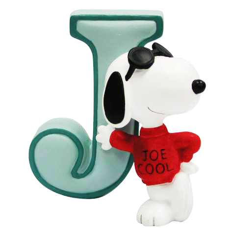 Snoopy Figurine - Letter J