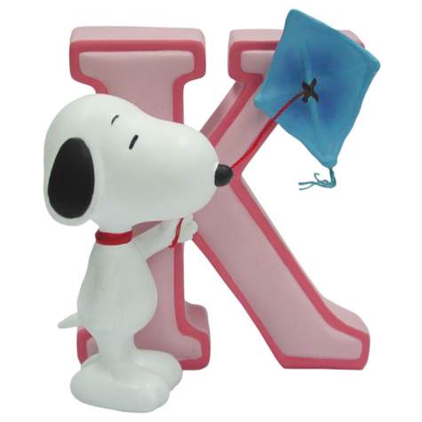 Snoopy Figurine - Letter K, 3H