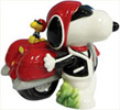 Joe Cool & Motorcycle S&P Shakers - Peanuts Character Figurine