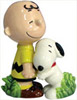 Snoopy Hugging Charlie Brown Figurine, S&P Shakers