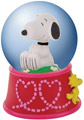 Snoopy Hearts Snow Globe, 45mm