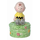 Charlie Brown Ceramic Figurine Trinket Box - 4