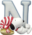 Snoopy Figurine - Letter N