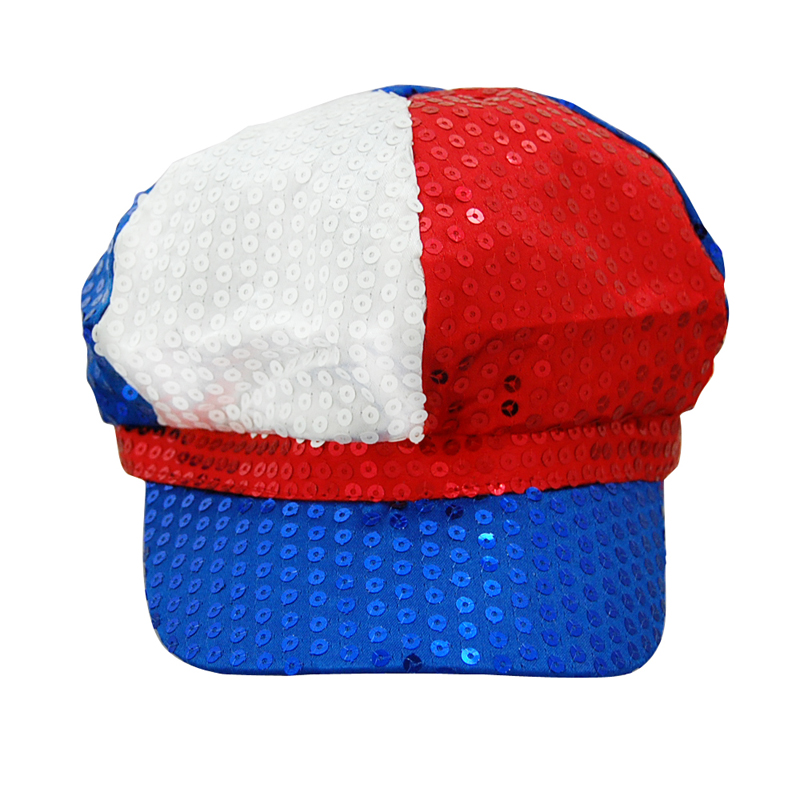 USA Patriotic Newsboy Hat for Women