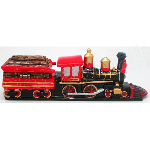 Old-Time American Train Figurine for Wooden Logs, photo-1
