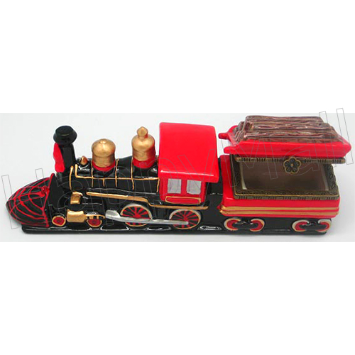 Old-Time American Train Figurine for Wooden Logs, photo-4
