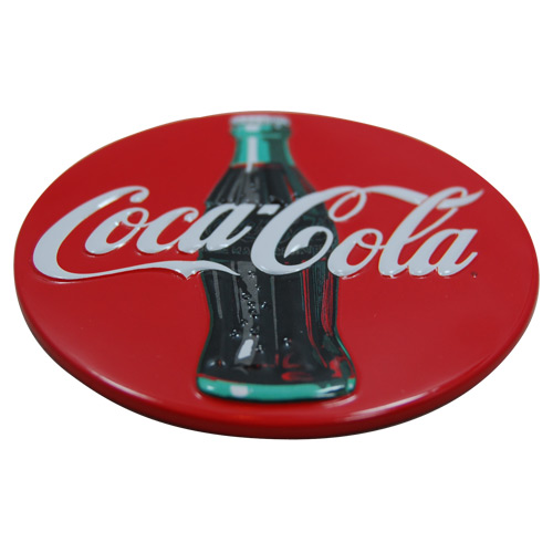 Coke Disc Embossed Tin Magnet, photo-1