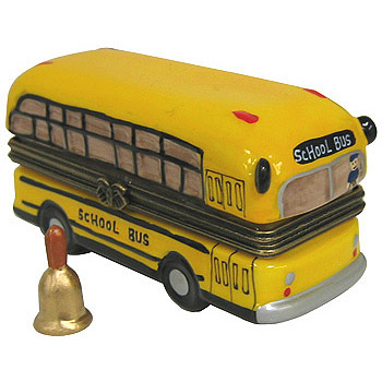 School Bus Miniature Trinket Box