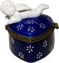 Cupid on Heart - Porcelain Trinket Box