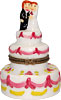 3 Tier Wedding Cake - Porcelain Trinket Box