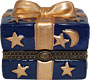 Blue Gift Box - Porcelain Trinket Box