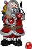 Santa Claus Holding Lantern Trinket Box